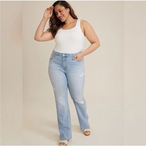 Maurices Light Blue Straight Leg Jeans